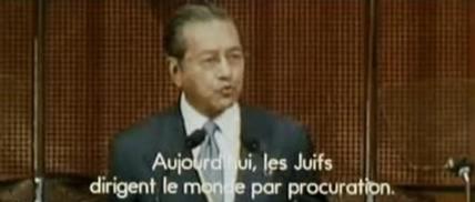 Pour le premier ministre malaisien Mahathir Mohamad, « les Juifs gouvernent le monde par procuration »