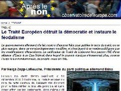 La propagande larouchiste investit un site eurosceptique