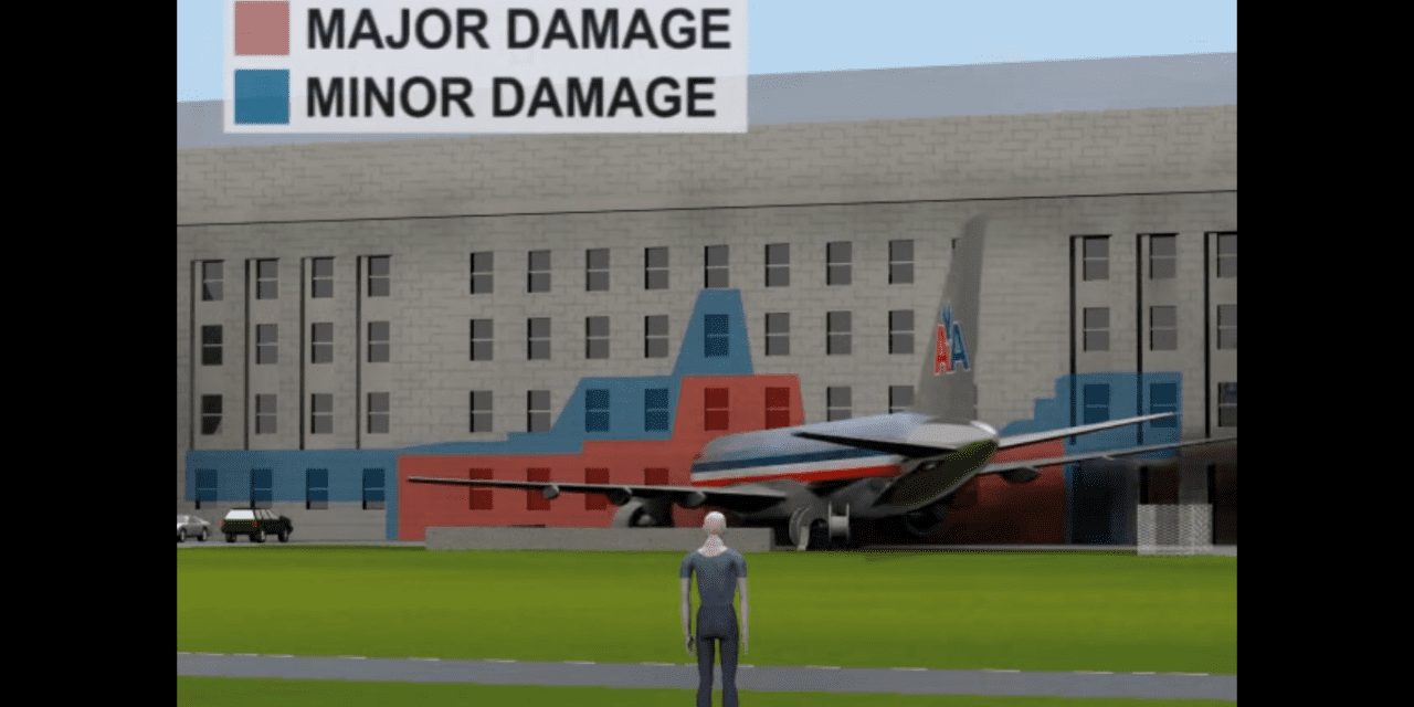 Une animation retrace le crash du Pentagone le 11 septembre 2001