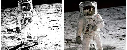Du bruit dans l’image (l’homme a-t-il marché sur la Lune ?)