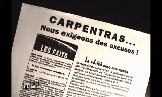 Carpentras : « manipulation anti-FN »… ou simple mythe lepéniste ?