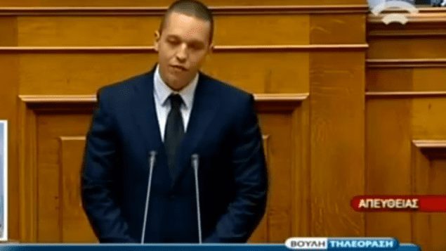Un député néo-nazi lit un passage des Protocoles des Sages de Sion au Parlement grec