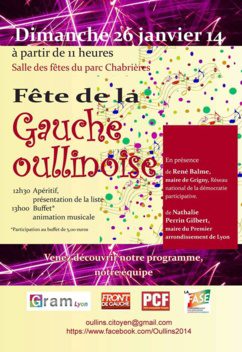 René Balme invité d’honneur à la fête du Front de Gauche d'Oullins (Rhône)
