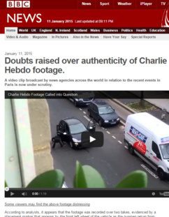 Charlie Hebdo : un faux site de la BBC pour diffuser des théories du complot