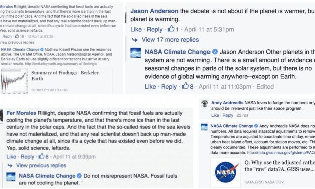 Sur Facebook, la Nasa ridiculise les climatosceptiques et complotistes