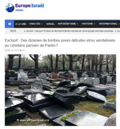 Tombes juives endommagées à Pantin : quand un accident tourne au « délire digital »