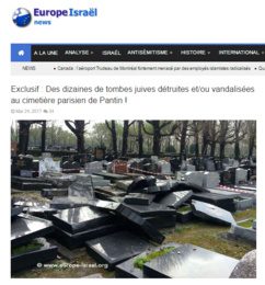 Tombes juives endommagées à Pantin : quand un accident tourne au “délire digital”