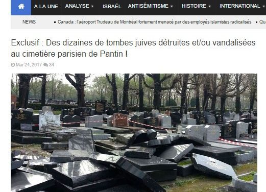 Tombes juives endommagées à Pantin : quand un accident tourne au « délire digital »