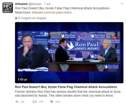 Attaque chimique en Syrie : un « canular » pour l’extrême-droite pro-Trump