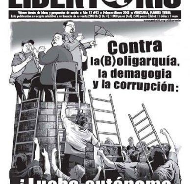 Les anarchistes vénézuéliens d’El Libertario récusent l’explication complotiste de la situation