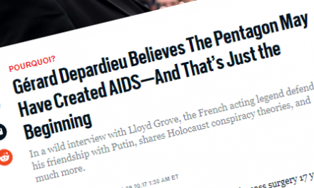 Gérard Depardieu ne lit pas (assez) Conspiracy Watch