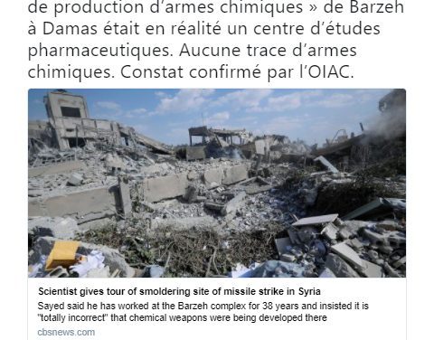 Syrie : un « centre pharmaceutique » détruit par les frappes de la coalition… ou une intox complotiste ?
