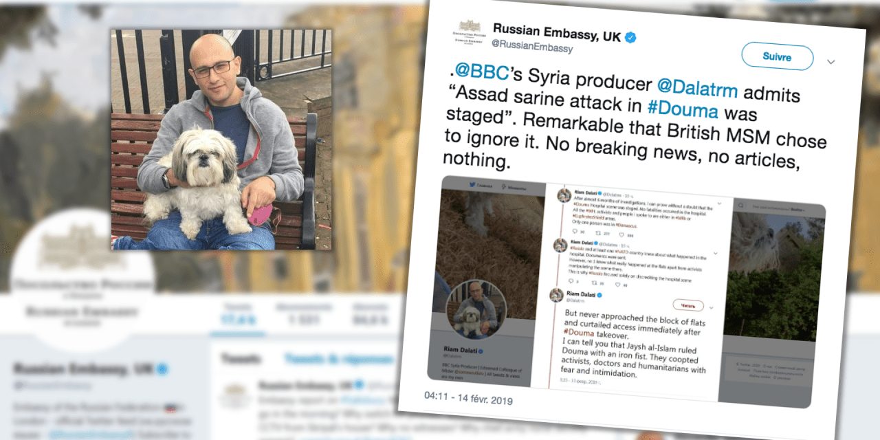 Que disent vraiment les tweets de Riam Dalati, producteur à la BBC, au sujet de l’attaque chimique de Douma ?