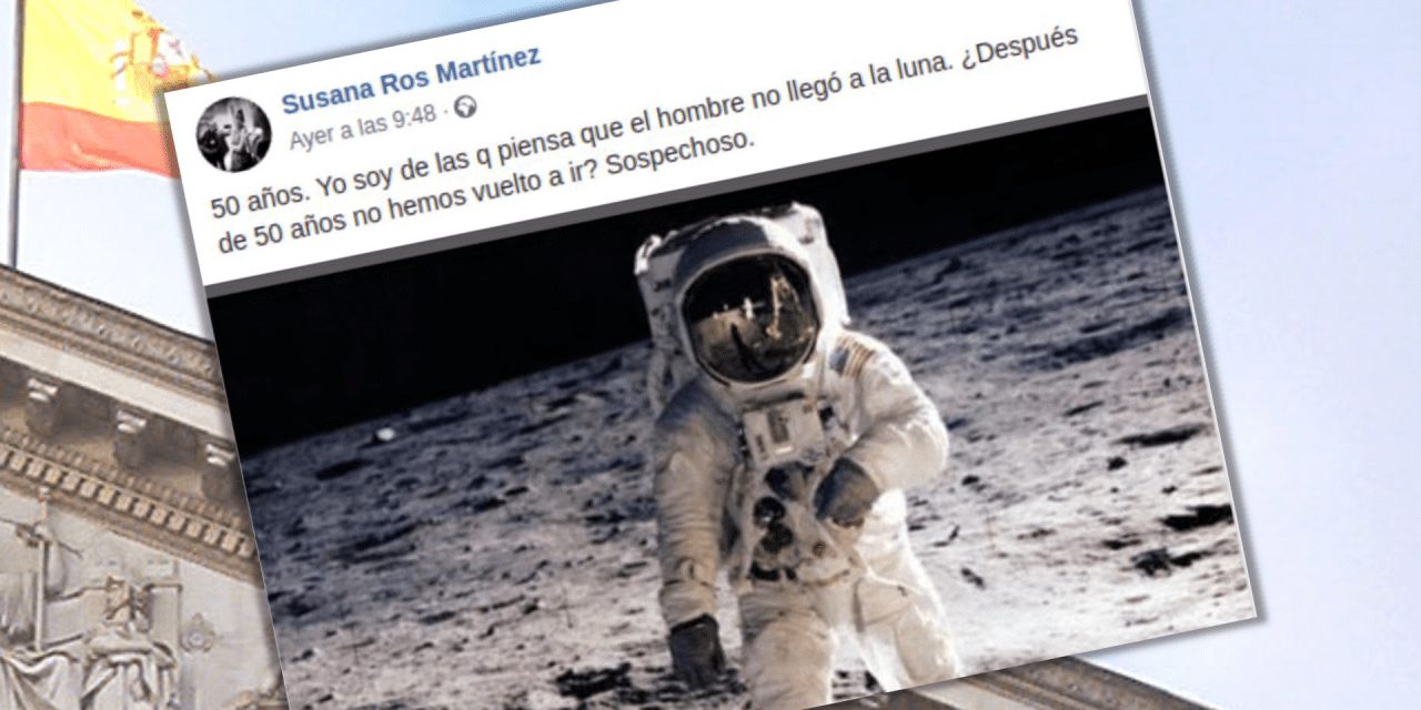 Une députée espagnole affirme qu’on n’a pas marché sur la Lune avant de se rétracter