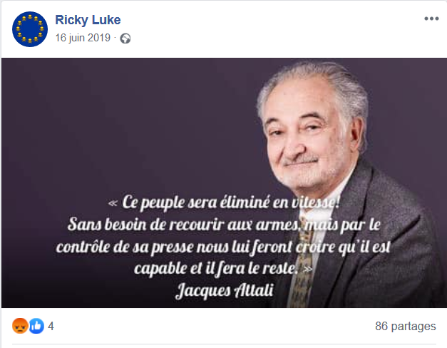 Pandémie » et « gouvernement mondial » : ces faux propos que la  complosphère attribue à Jacques Attali - Conspiracy Watch | L'Observatoire  du conspirationnisme