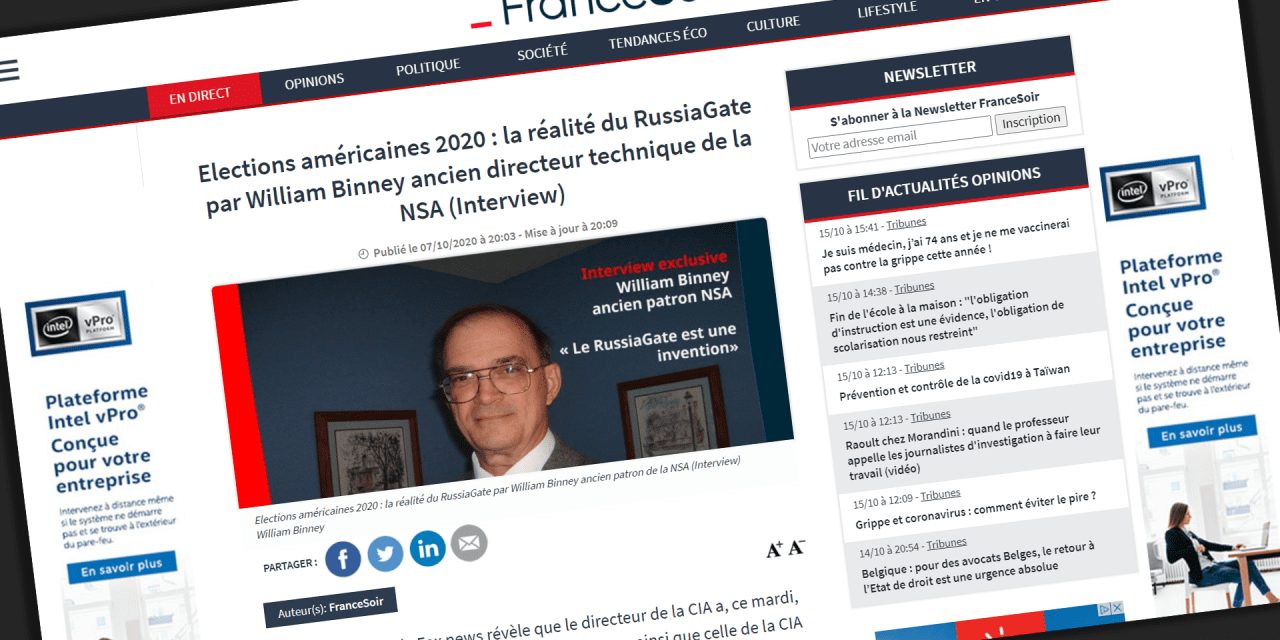 « Russiagate » : « France Soir » confirme sa dérive complotiste