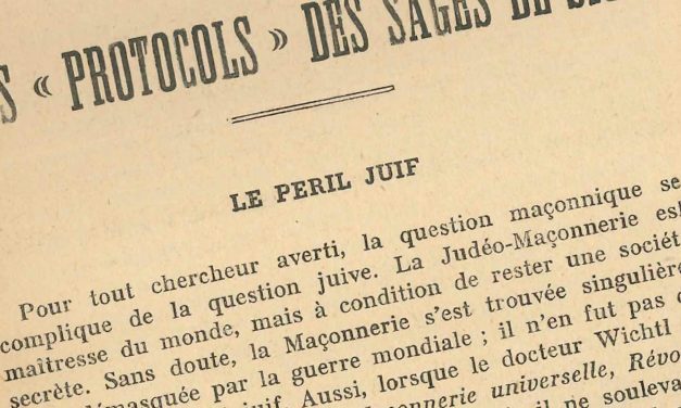 Le jour où le Times a révélé que « les Protocoles » étaient un plagiat